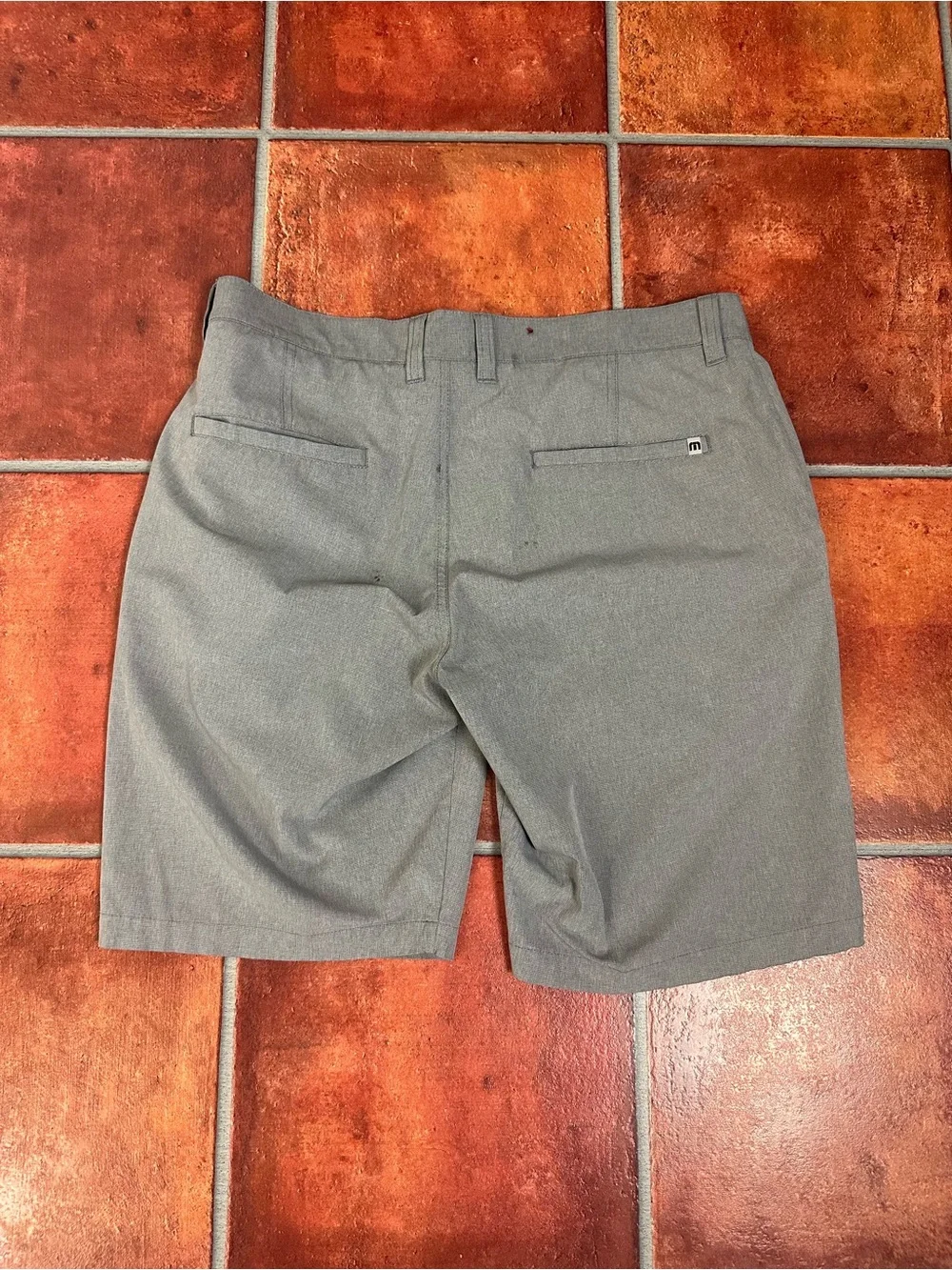 Travis Mathew Gray Flat-Front Performance Shorts - Picture 4 of 6